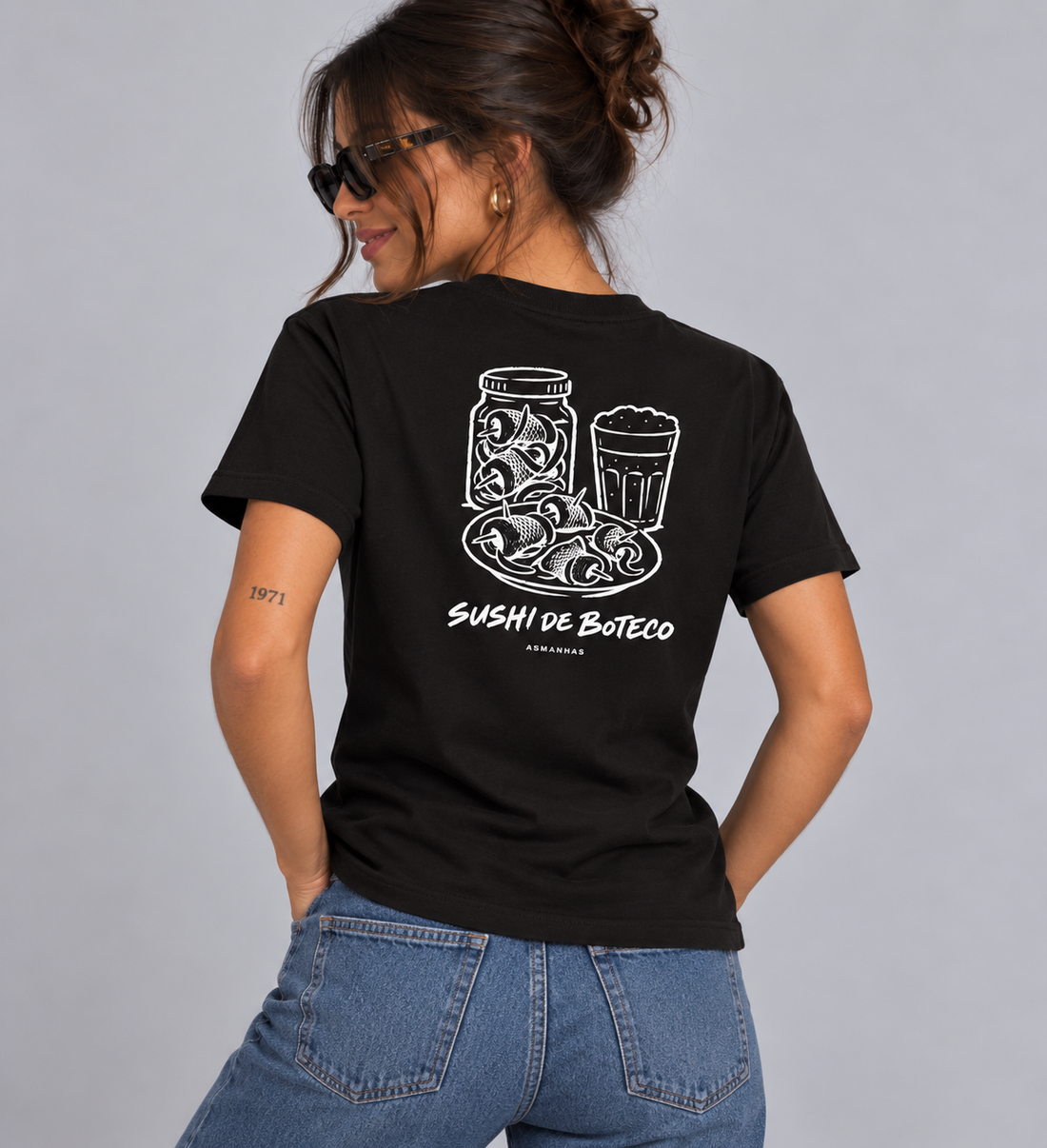 Camiseta Feminina Sushi de Bar Asmanhas