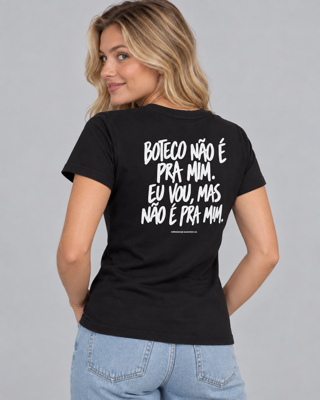 Camiseta Feminina Boteco Não É pra Mim Asmanhas
