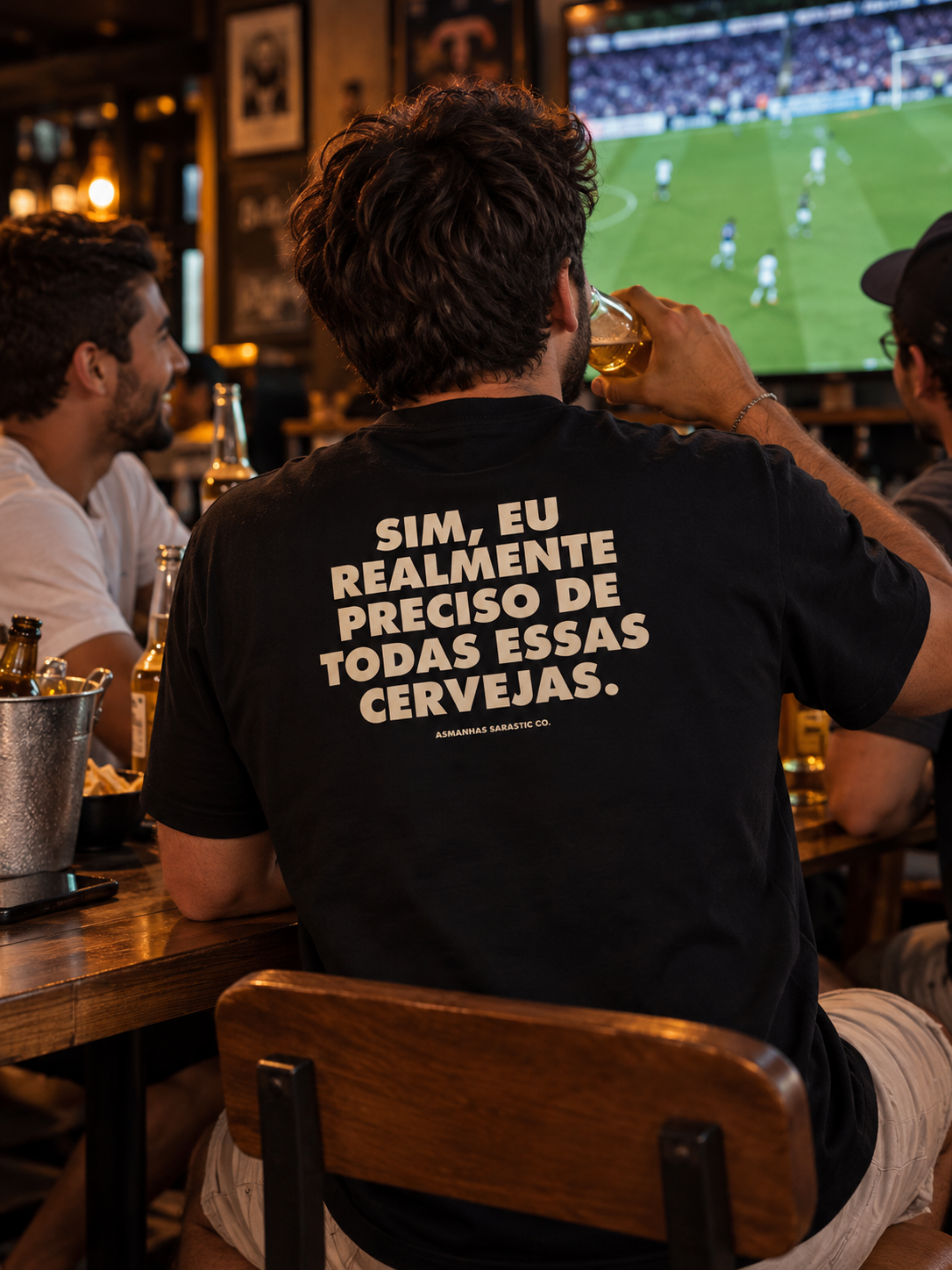 Camiseta Preciso de Todas Essas Cervejas Asmanhas