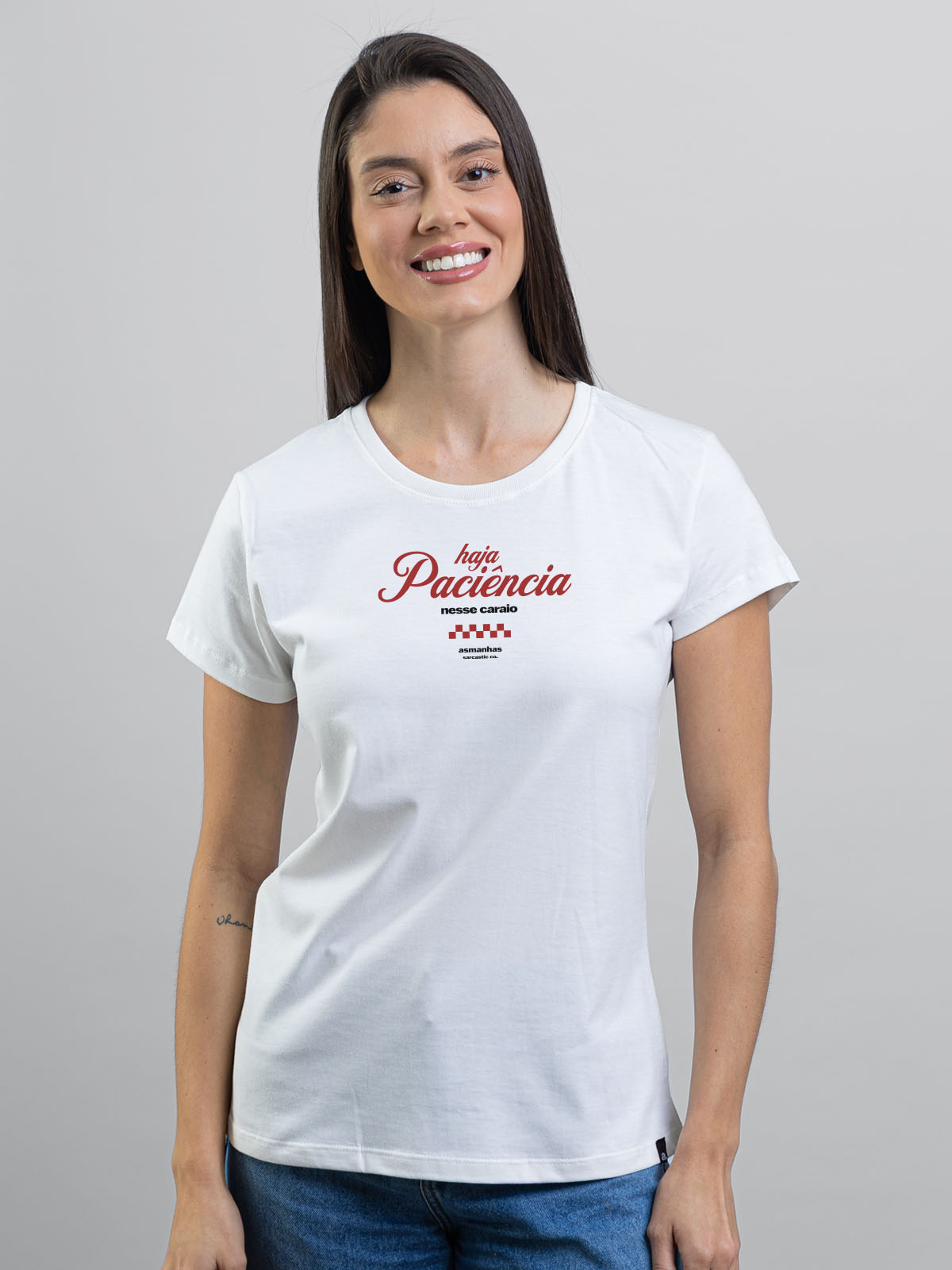 Camiseta Feminina Haja Paciência Asmanhas