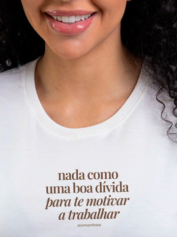 Camiseta Feminina Boa Dívida Asmanhas
