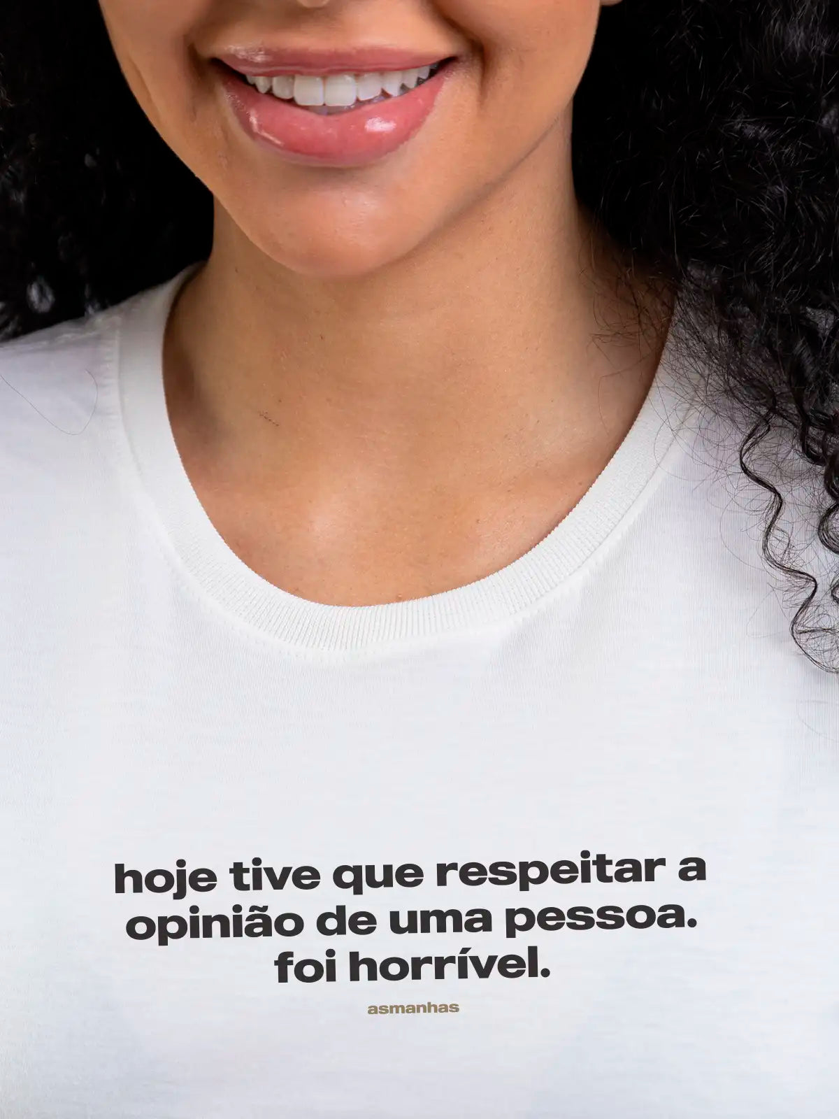 Camiseta Feminina Foi Horrível Asmanhas