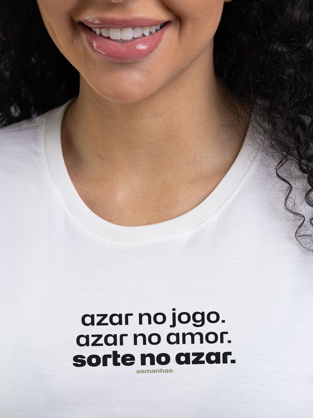 Camiseta Feminina Sorte no Azar Asmanhas