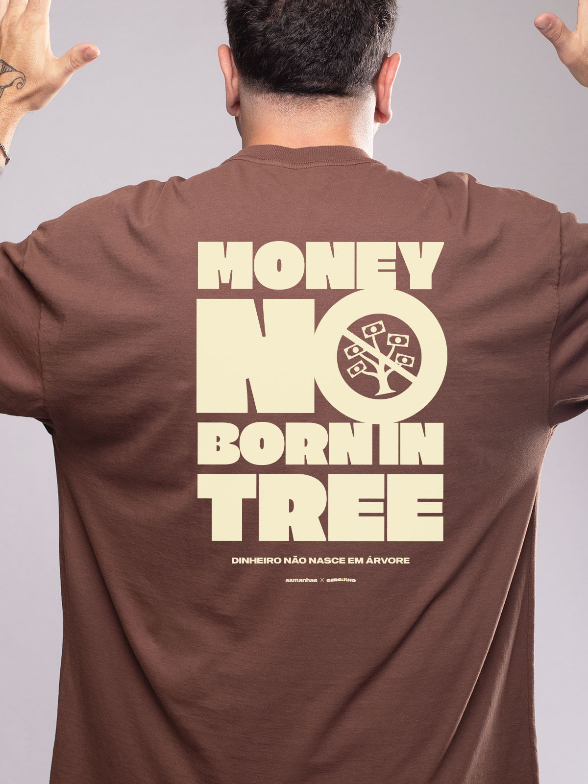 Camiseta Oversized Dinheiro Não Nasce em Árvore Asmanhas
