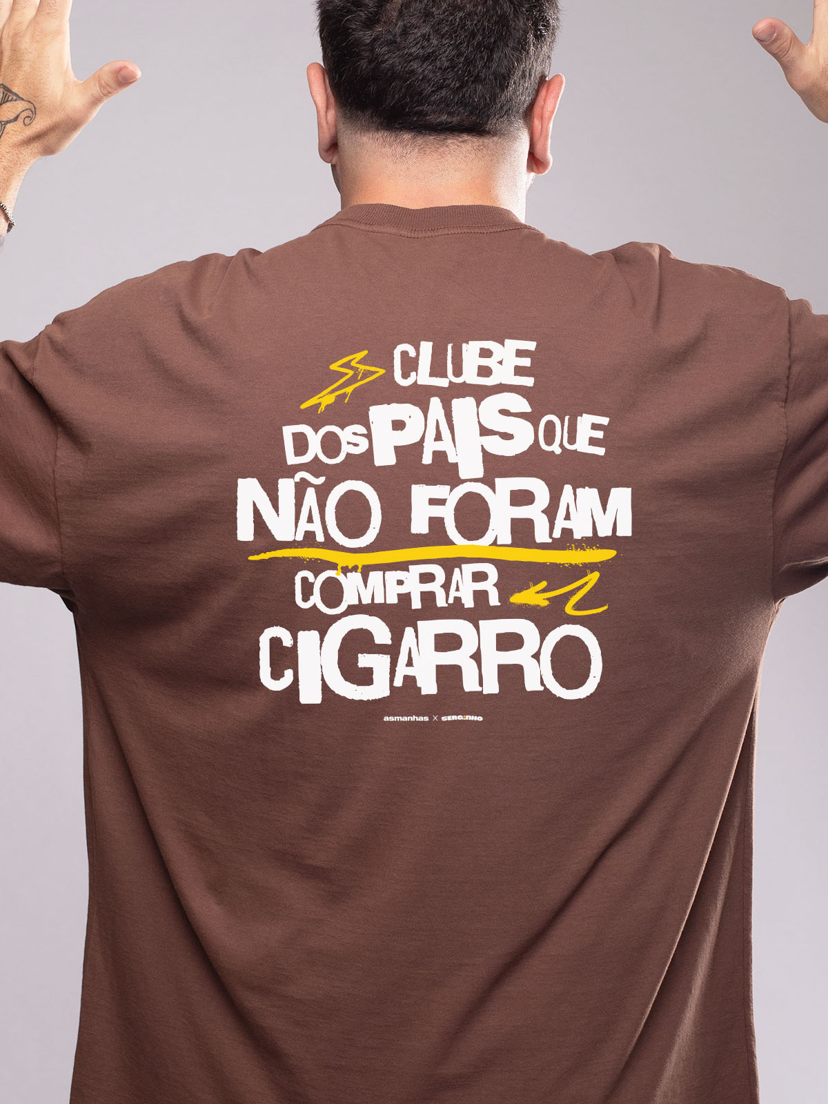 Camiseta Oversized Não Foram Comprar Cigarro Asmanhas
