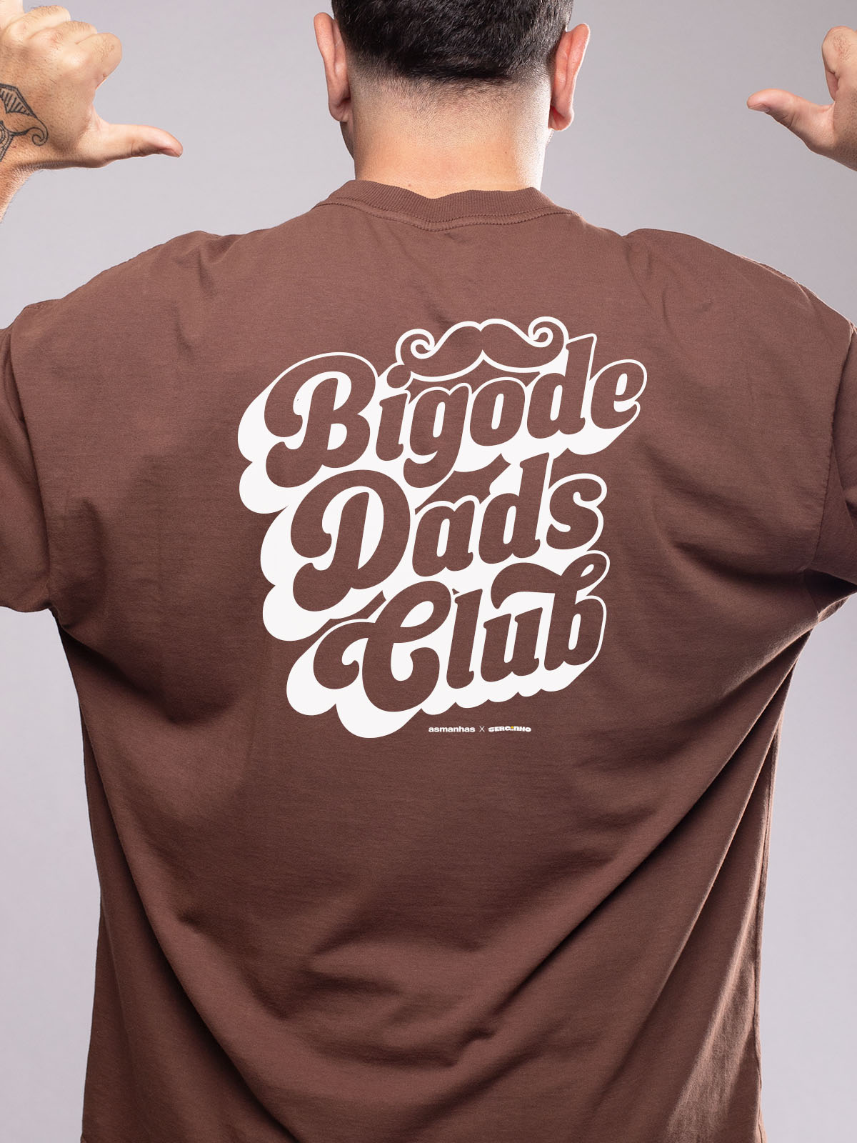 Camiseta Oversized Bigode Dads Club Asmanhas