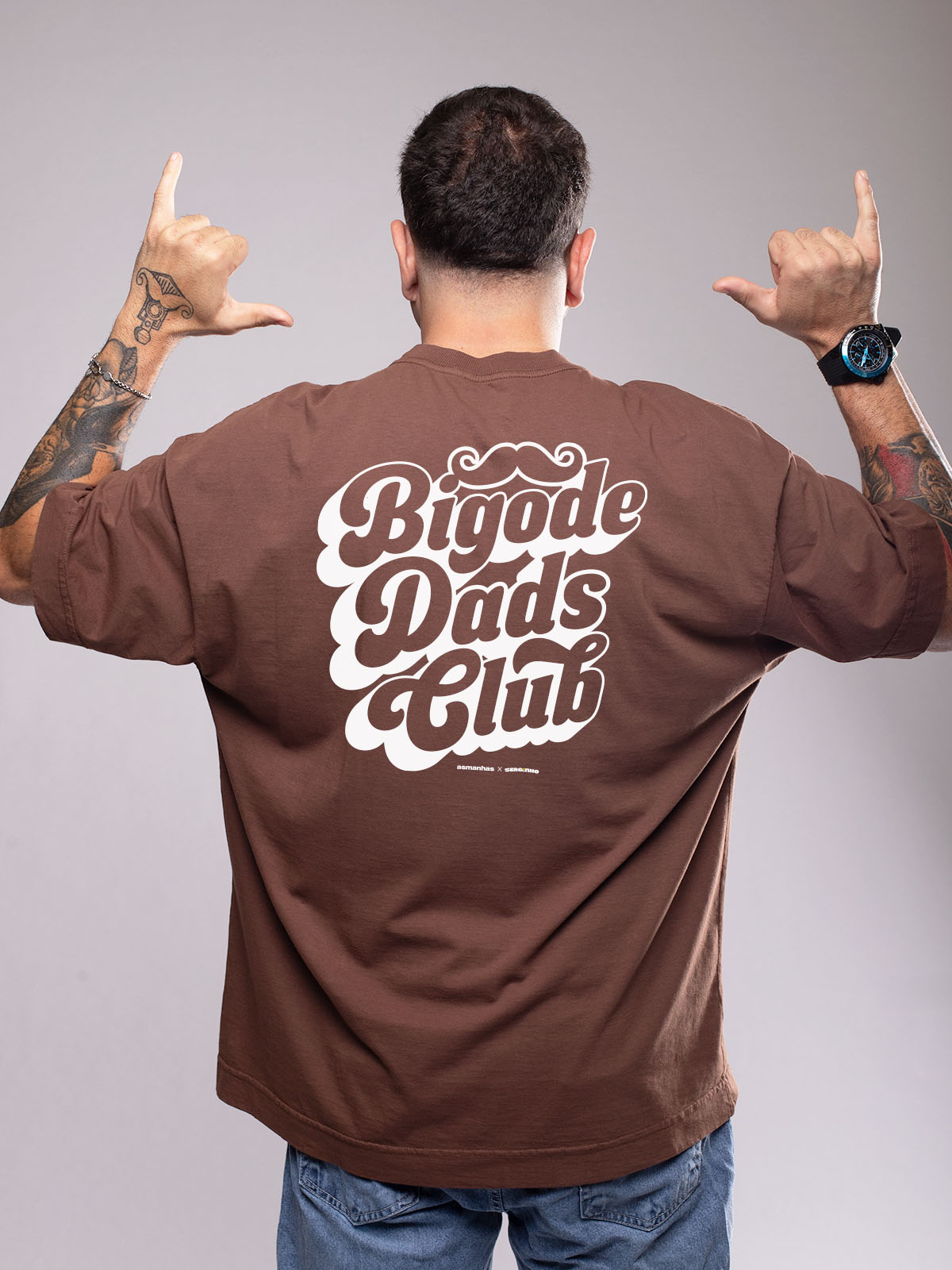 Camiseta Oversized Bigode Dads Club Asmanhas