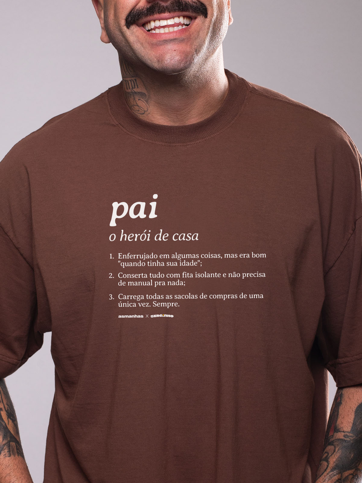 Camiseta Oversized Pai Dicionário Asmanhas
