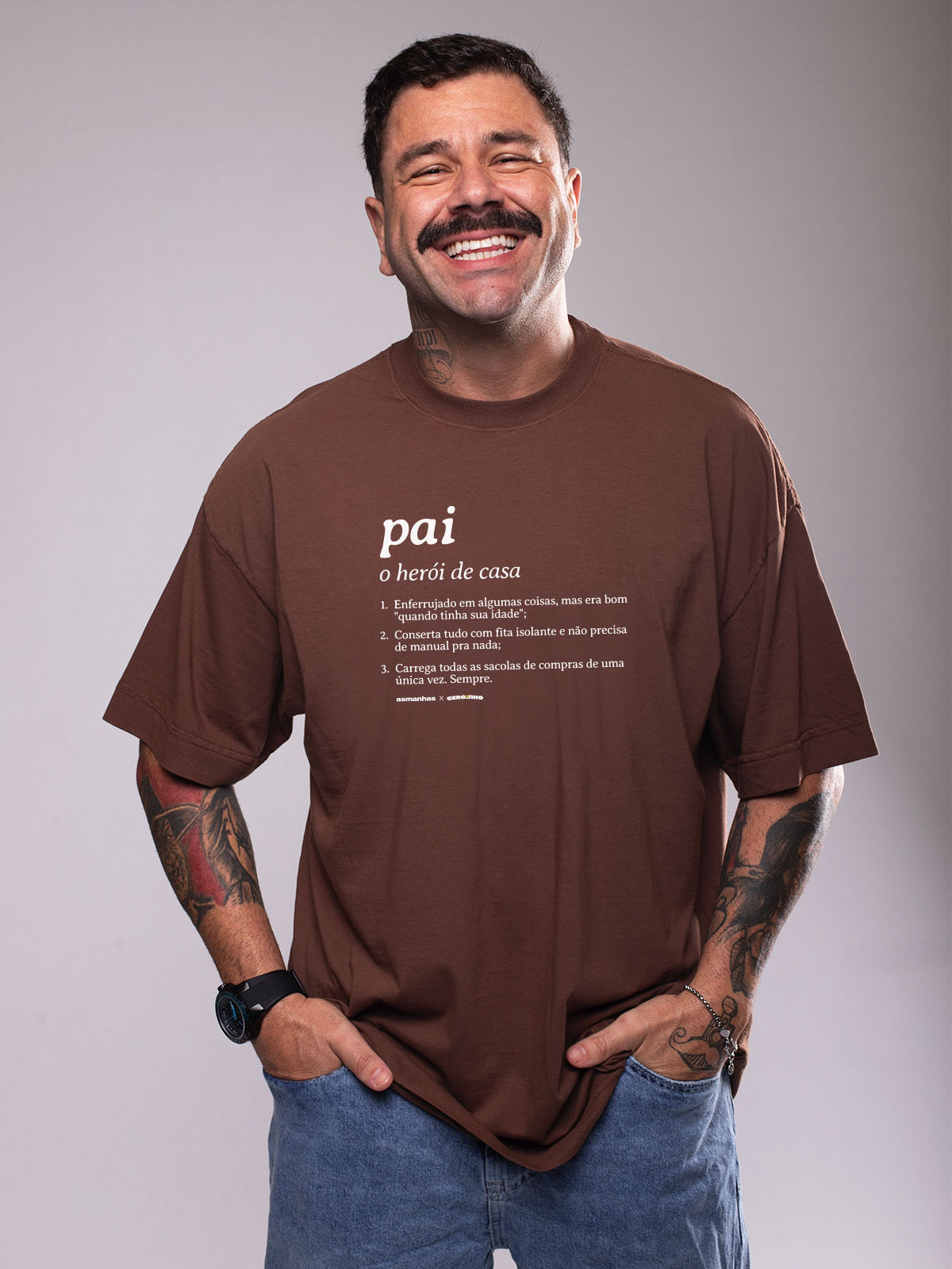 Camiseta Oversized Pai Dicionário Asmanhas