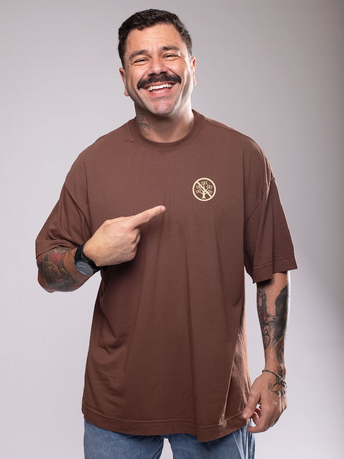 Camiseta Oversized Dinheiro Não Nasce em Árvore Asmanhas