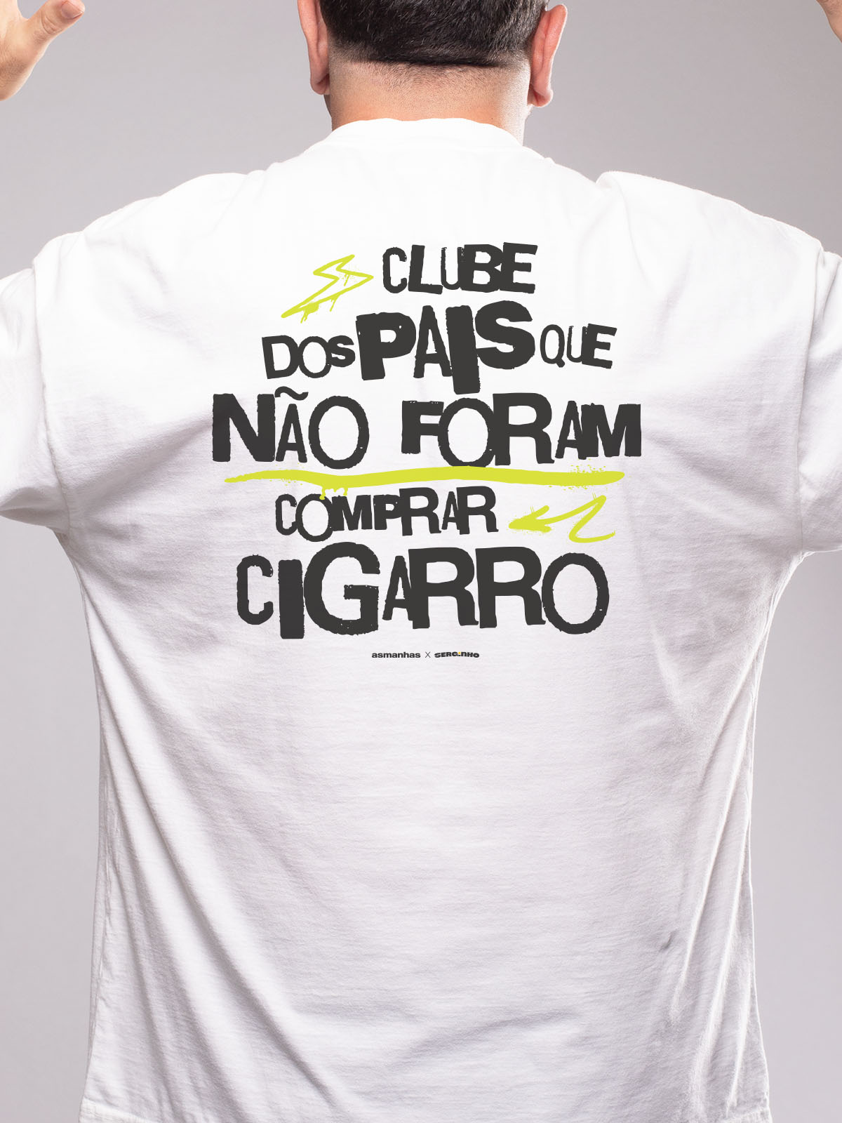 Camiseta Oversized Não Foram Comprar Cigarro Asmanhas