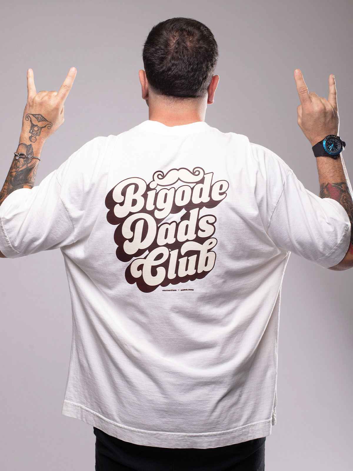 Camiseta Oversized Bigode Dads Club Asmanhas