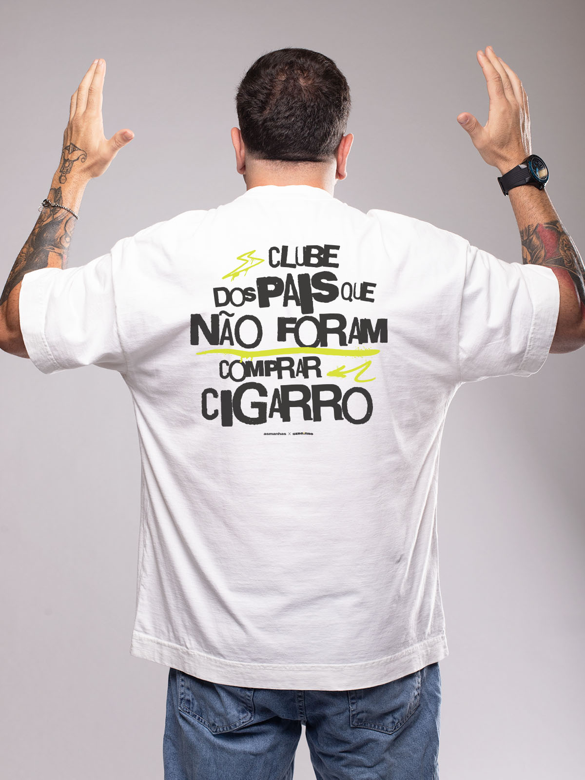 Camiseta Oversized Não Foram Comprar Cigarro Asmanhas