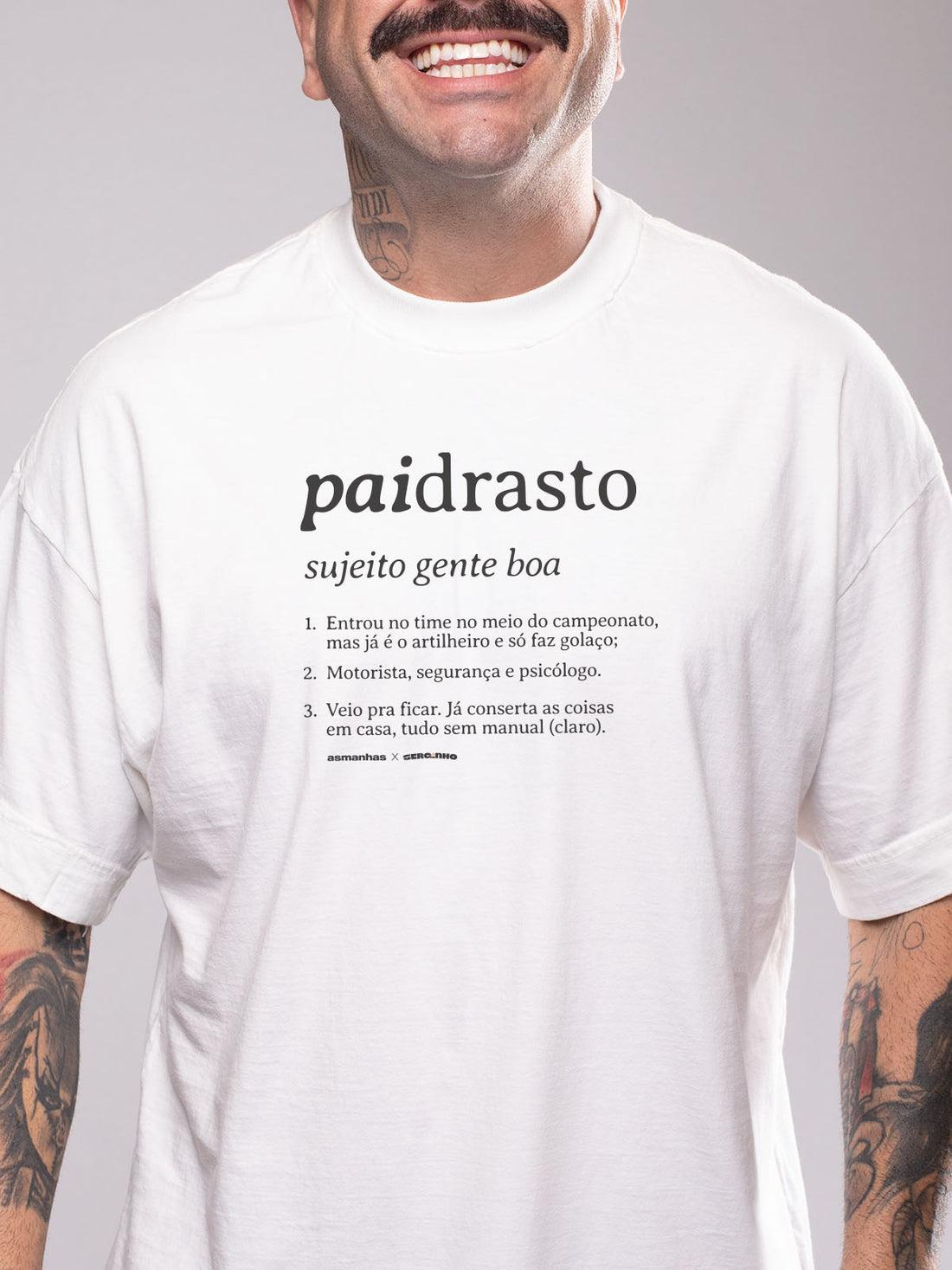 Camiseta Oversized Padrasto Dicionário Asmanhas