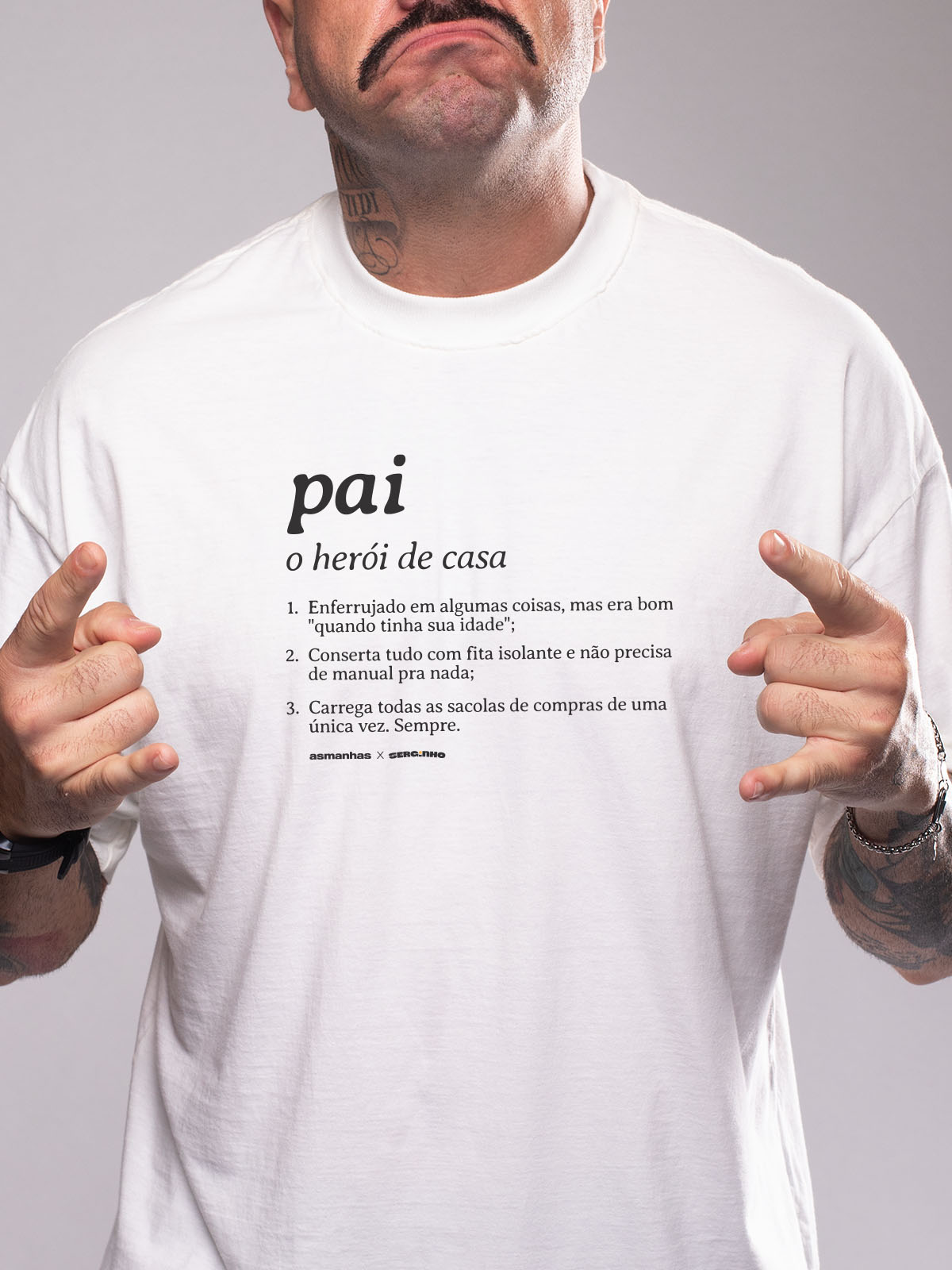 Camiseta Oversized Pai Dicionário Asmanhas
