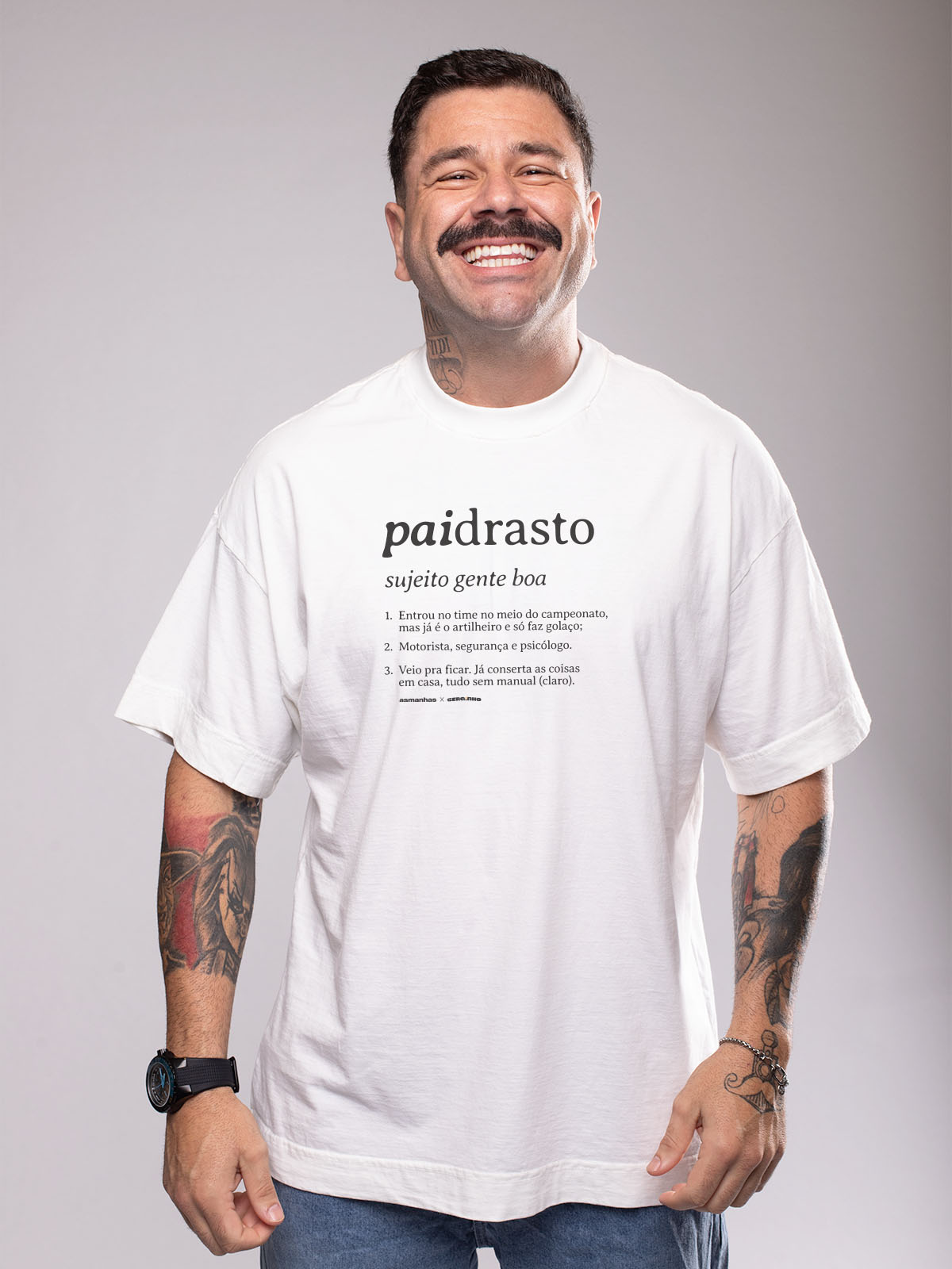 Camiseta Oversized Padrasto Dicionário Asmanhas