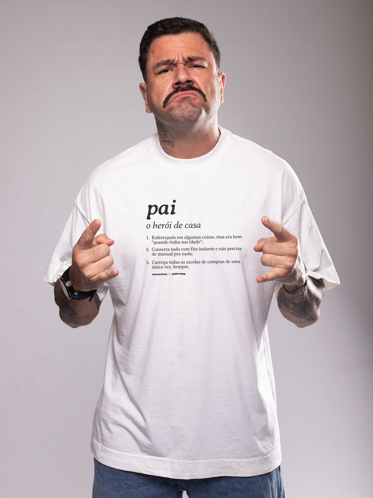 Camiseta Oversized Pai Dicionário Asmanhas