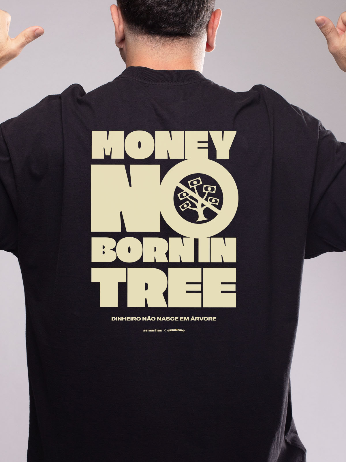Camiseta Oversized Dinheiro Não Nasce em Árvore Asmanhas