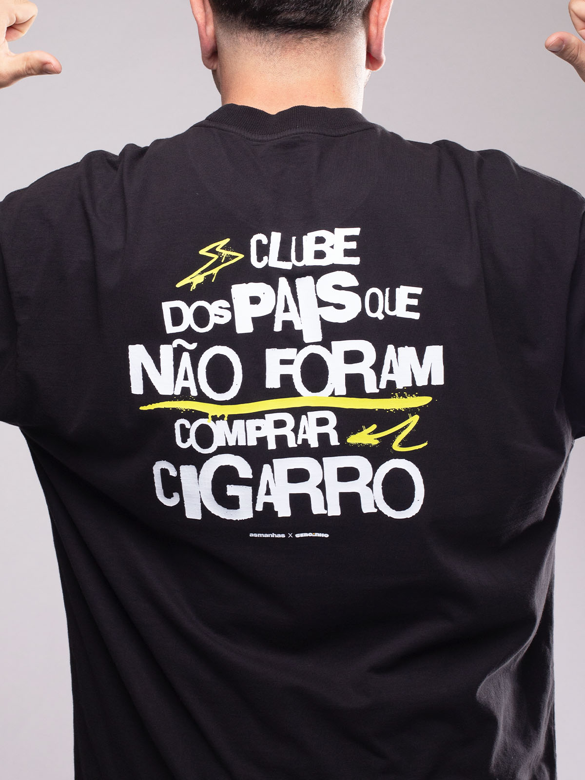 Camiseta Oversized Não Foram Comprar Cigarro Asmanhas