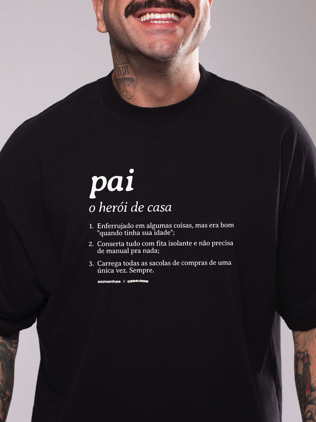 Camiseta Oversized Pai Dicionário Asmanhas
