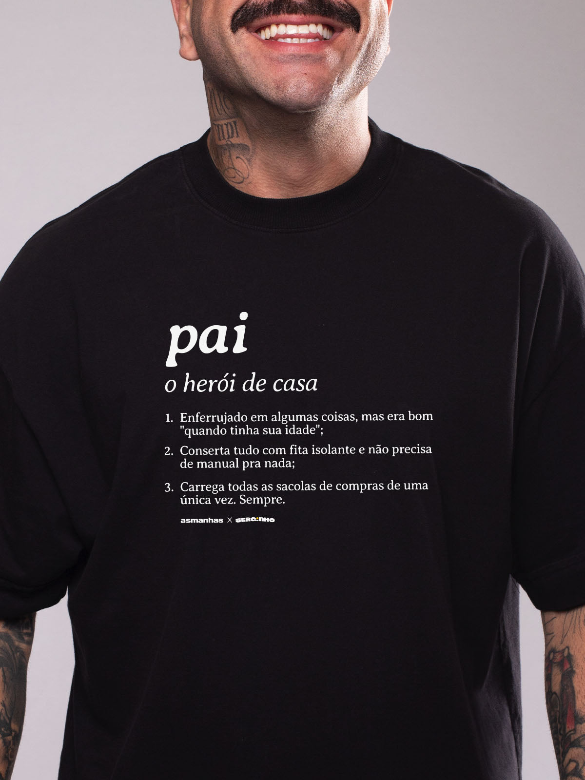 Camiseta Oversized Pai Dicionário Asmanhas