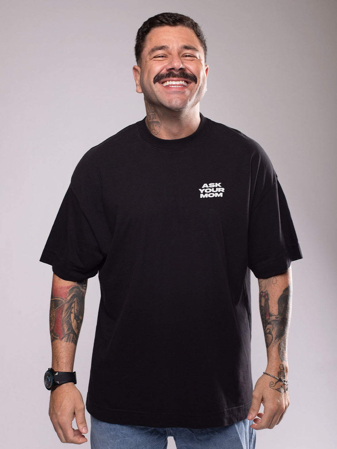 Camiseta Oversized Pergunta pra Tua Mãe Asmanhas