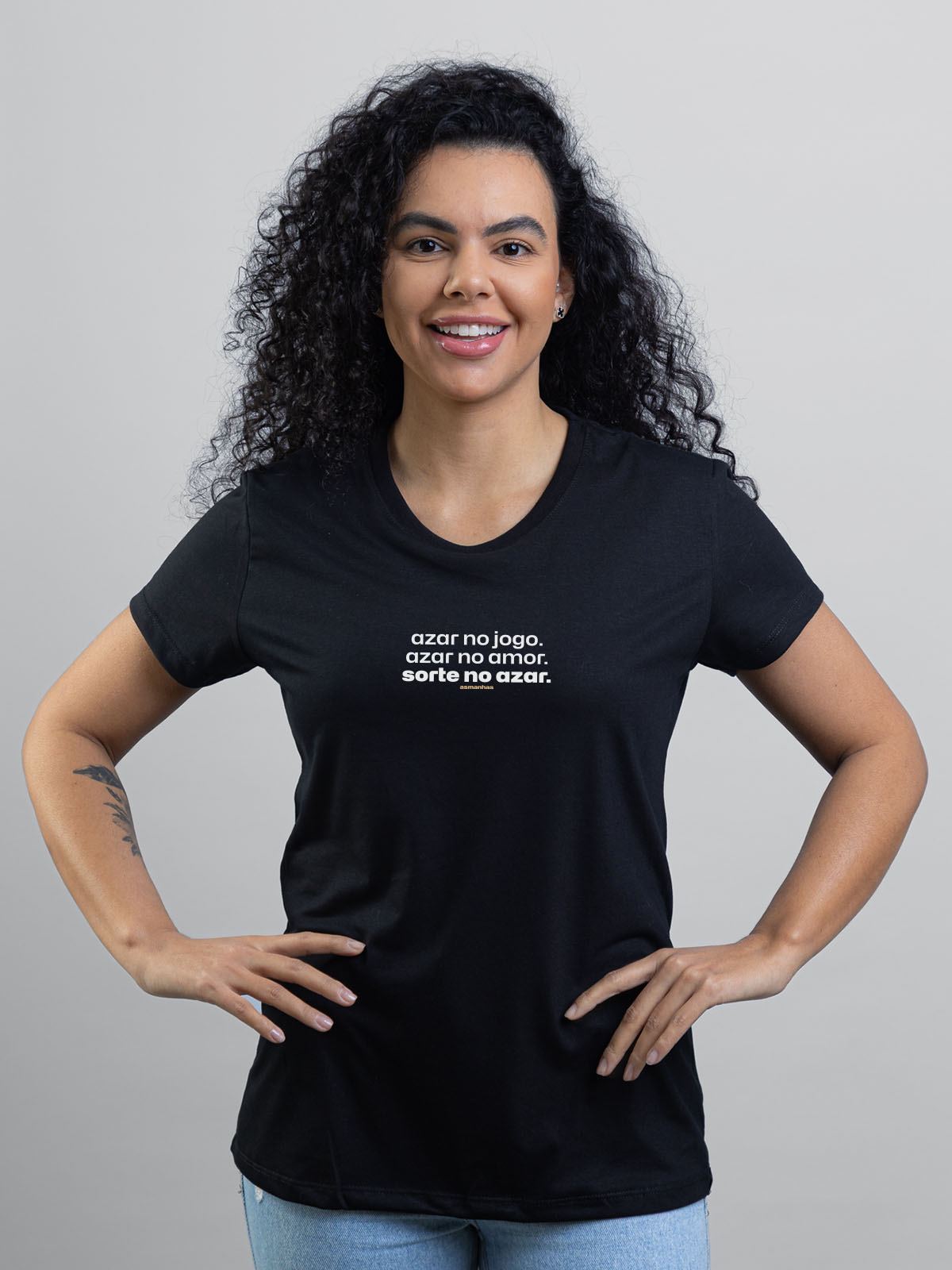 Camiseta Feminina Sorte no Azar Asmanhas