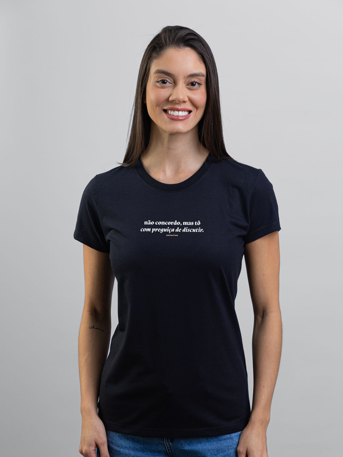 Camiseta Feminina Preguiça de Discutir Asmanhas