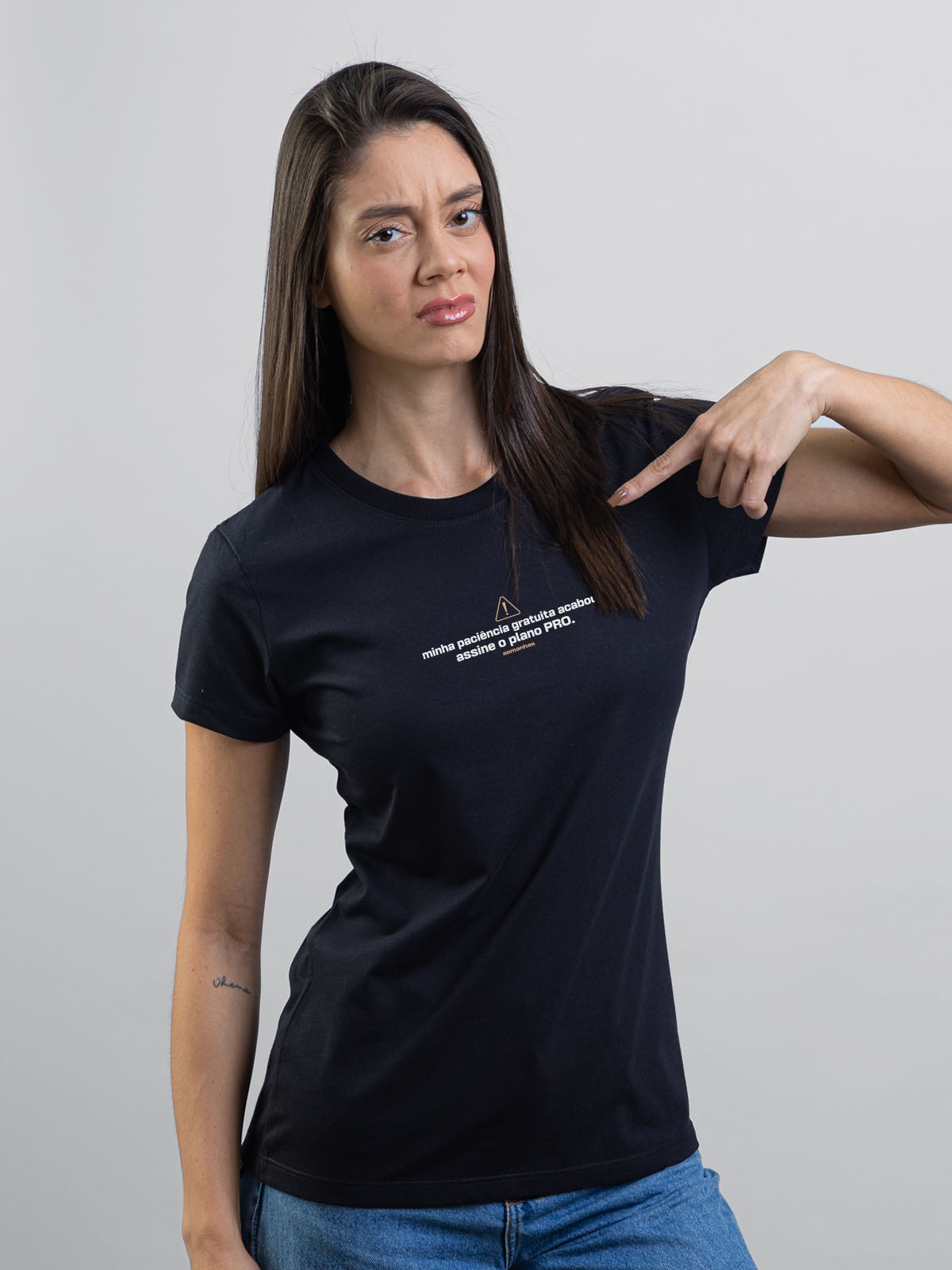 Camiseta Feminina Paciência Gratuita Asmanhas