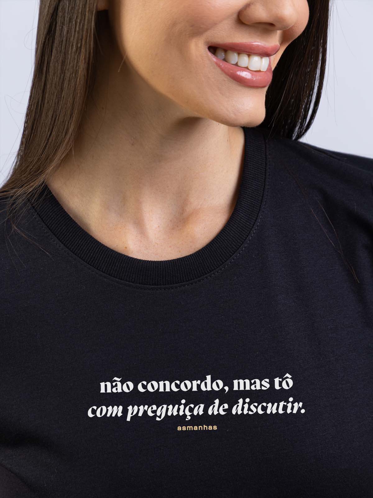 Camiseta Feminina Preguiça de Discutir Asmanhas
