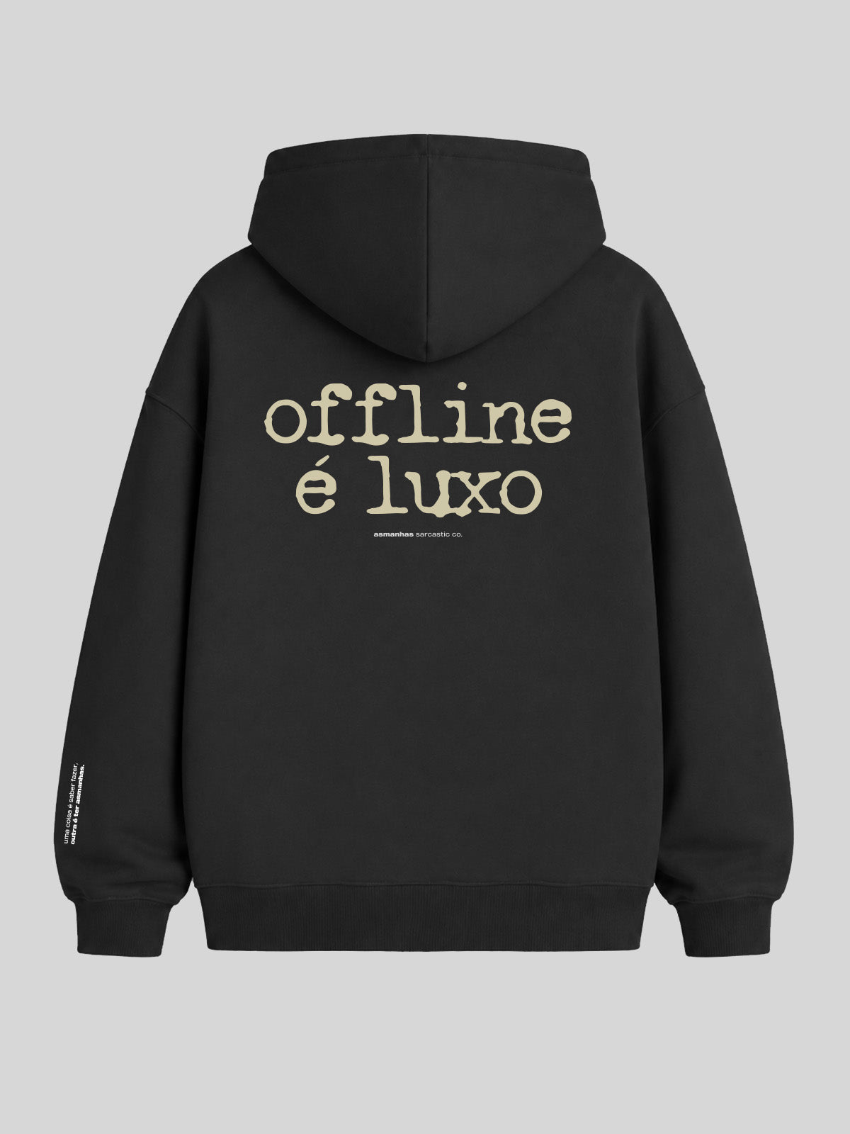 Casaco de Moletom Offline É Luxo Asmanhas