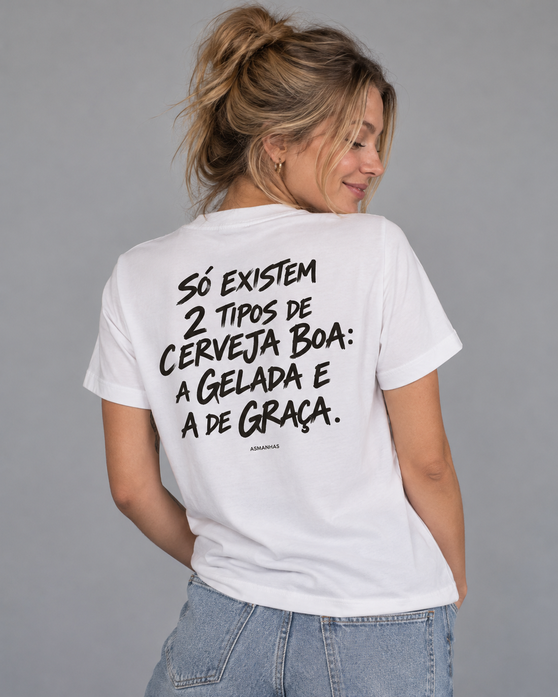 Camiseta Feminina 2 Tipos de Cerveja Asmanhas