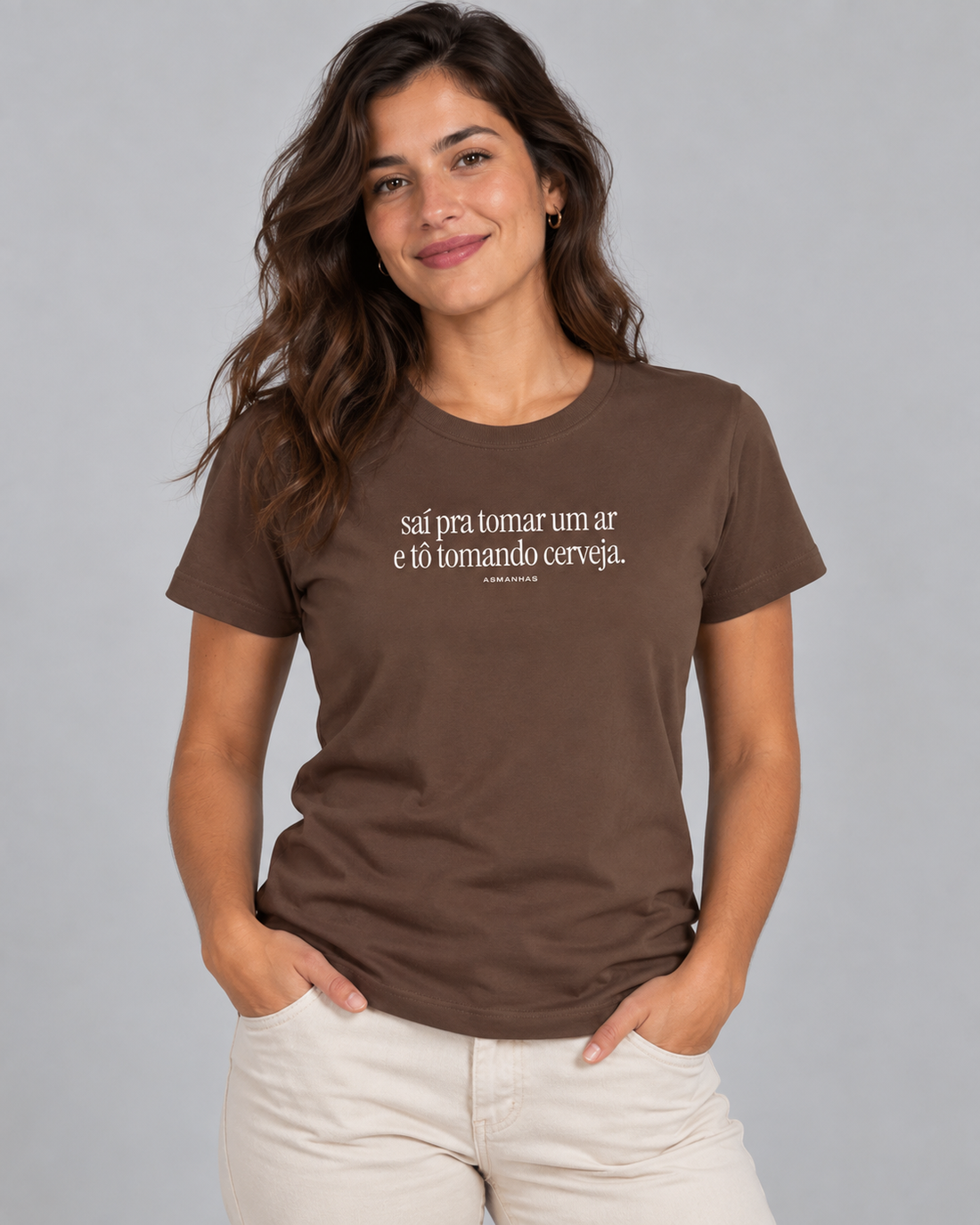 Camiseta Feminina Tô Tomando Cerveja Asmanhas