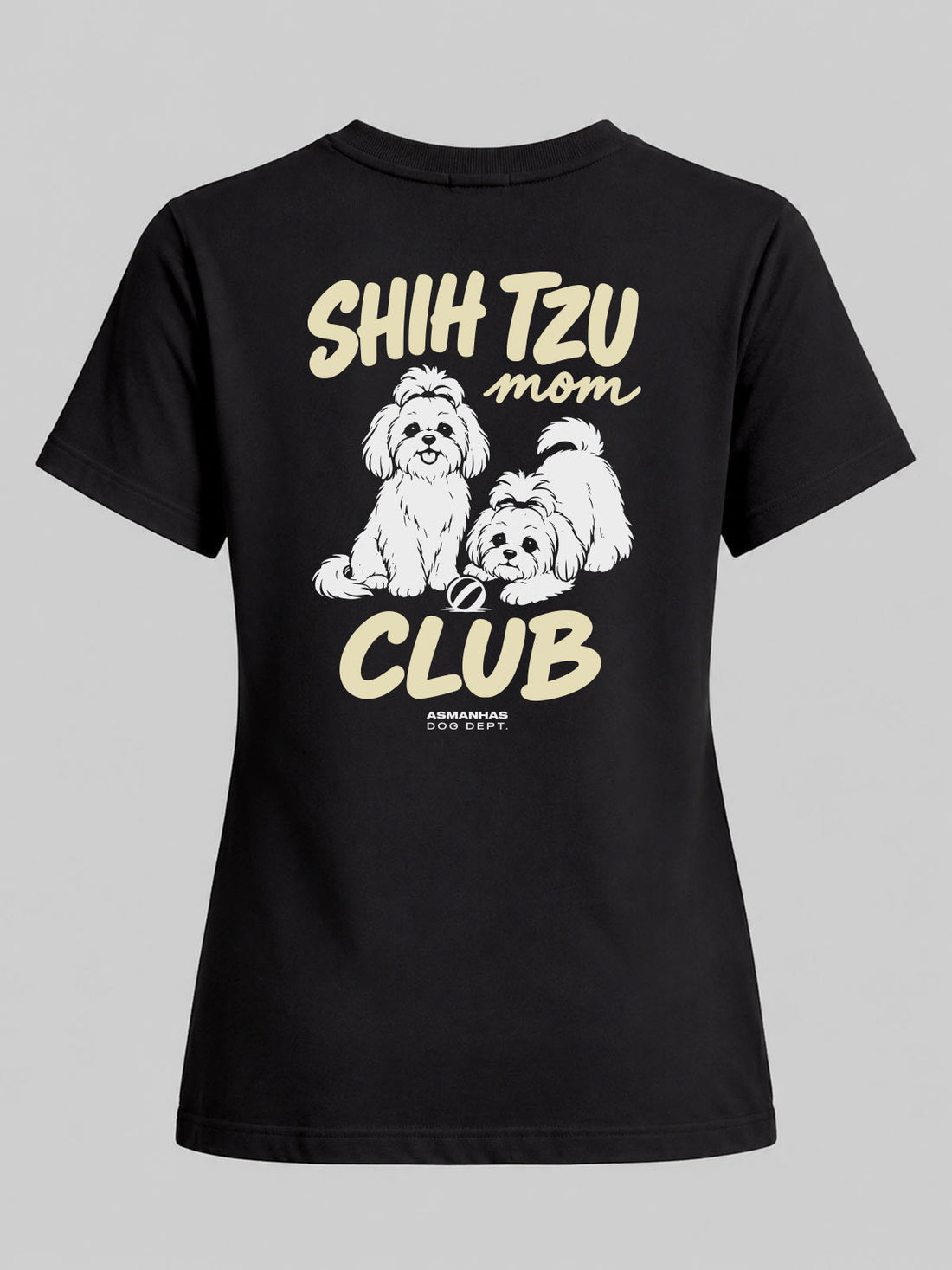 Camiseta Feminina Clube Mãe de Shih Tzu Asmanhas