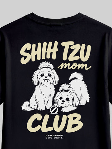 Camiseta Feminina Clube Mãe de Shih Tzu Asmanhas
