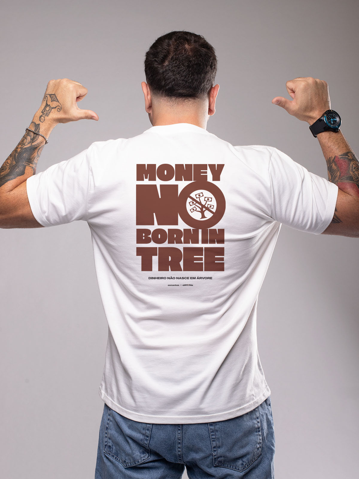 Camiseta Dinheiro Não Nasce em Árvore Asmanhas
