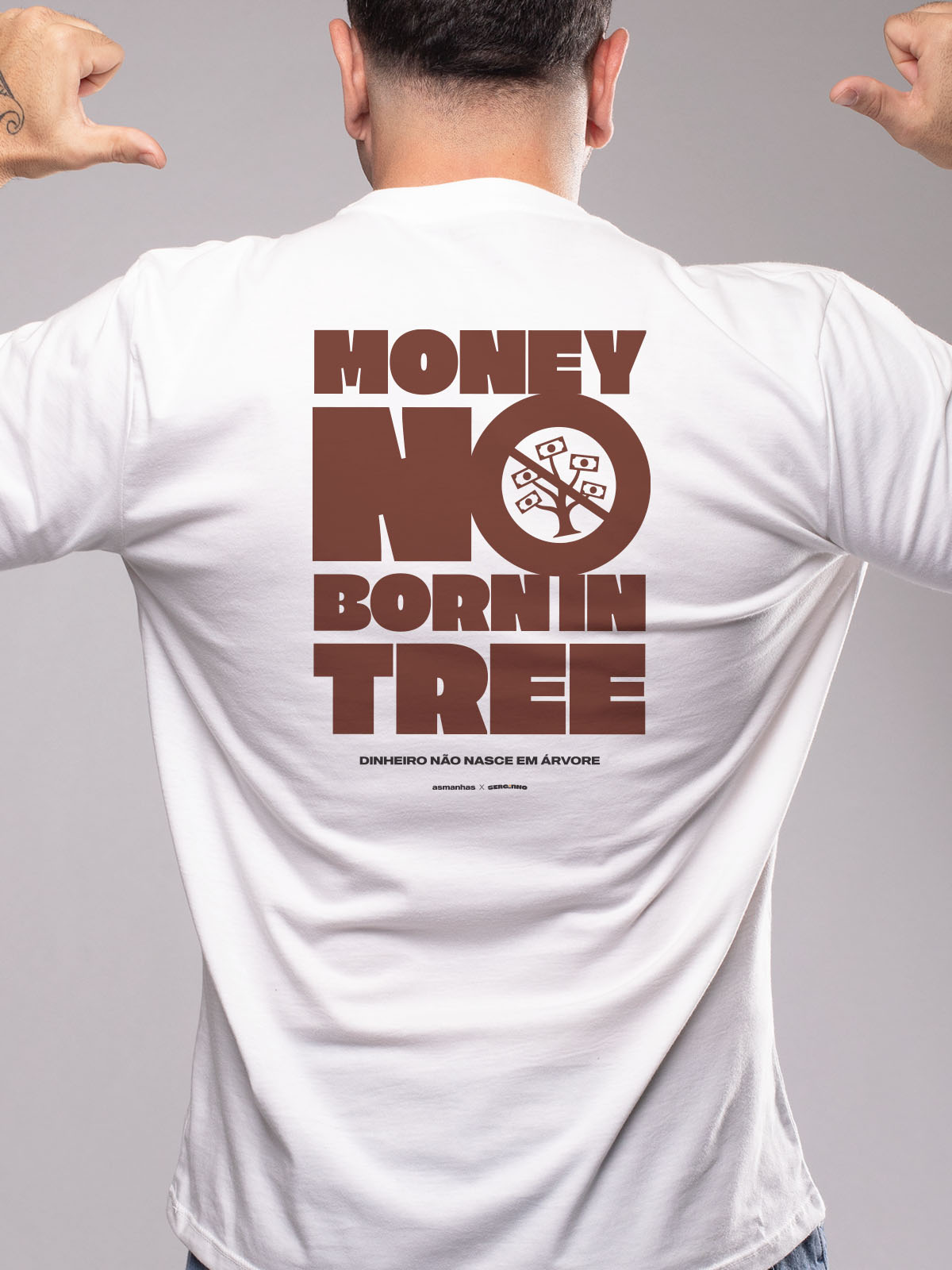 Camiseta Dinheiro Não Nasce em Árvore Asmanhas