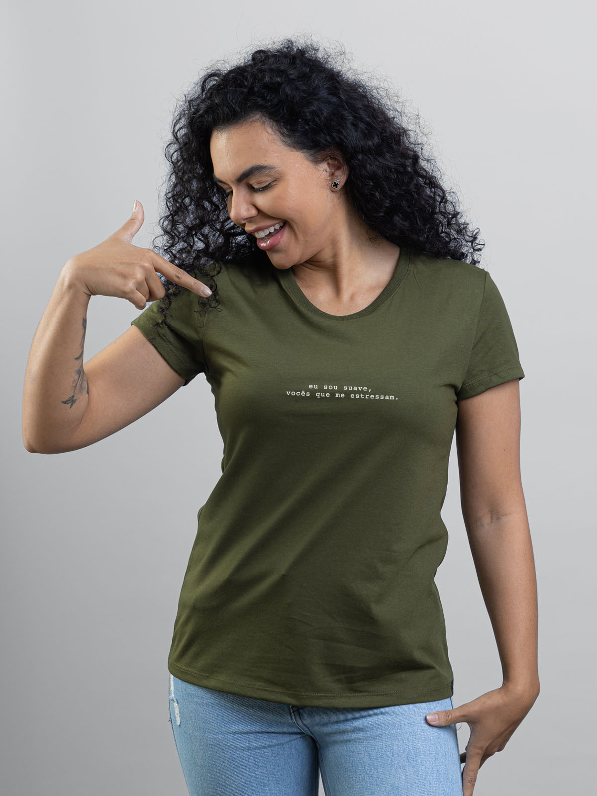 Camiseta Feminina Eu sou Suave Asmanhas