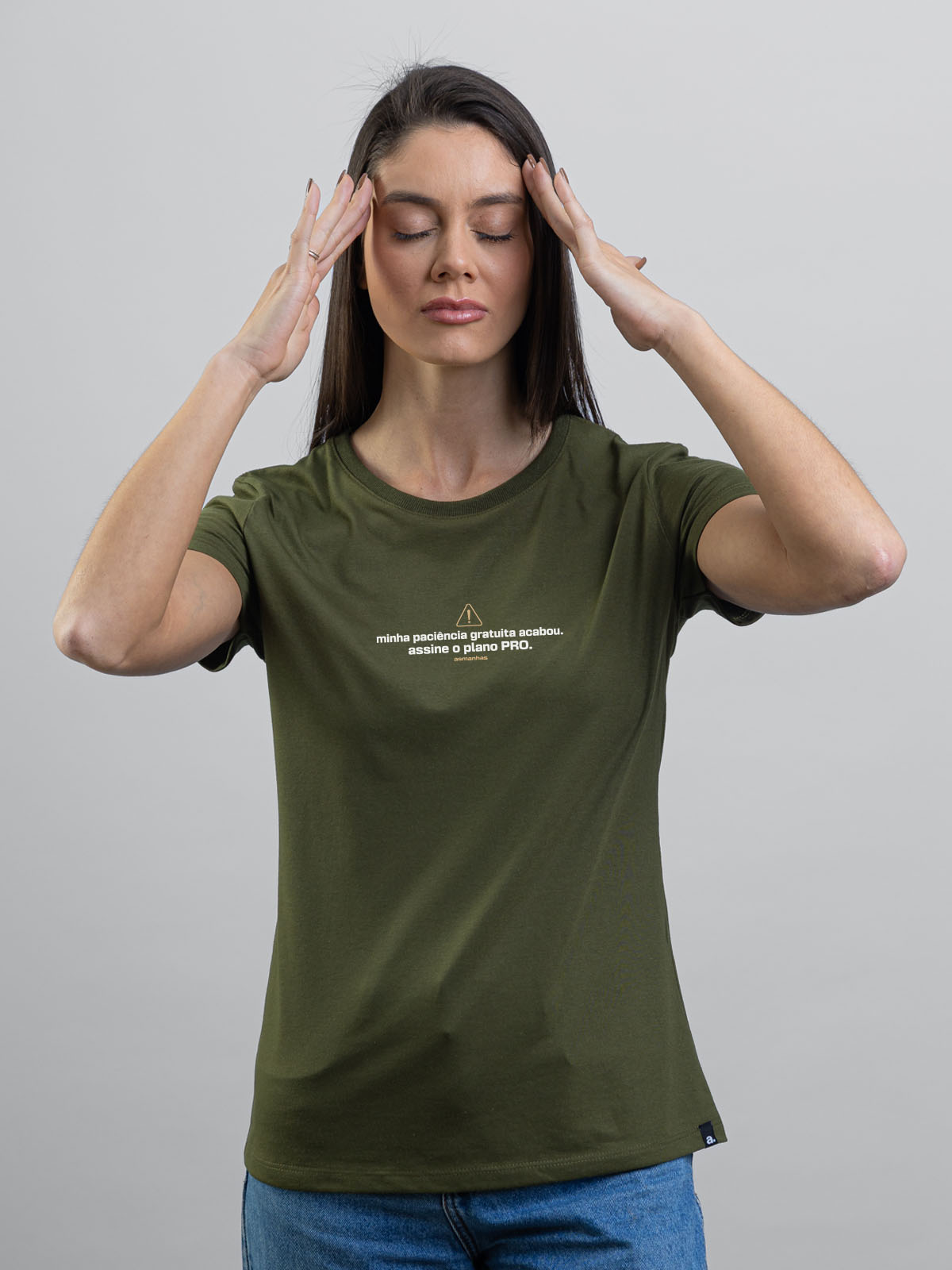 Camiseta Feminina Paciência Gratuita Asmanhas