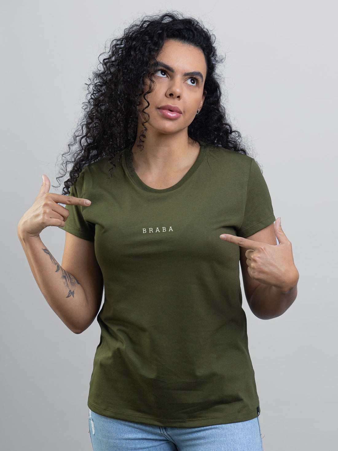 Camiseta Feminina Braba Minimalista Asmanhas
