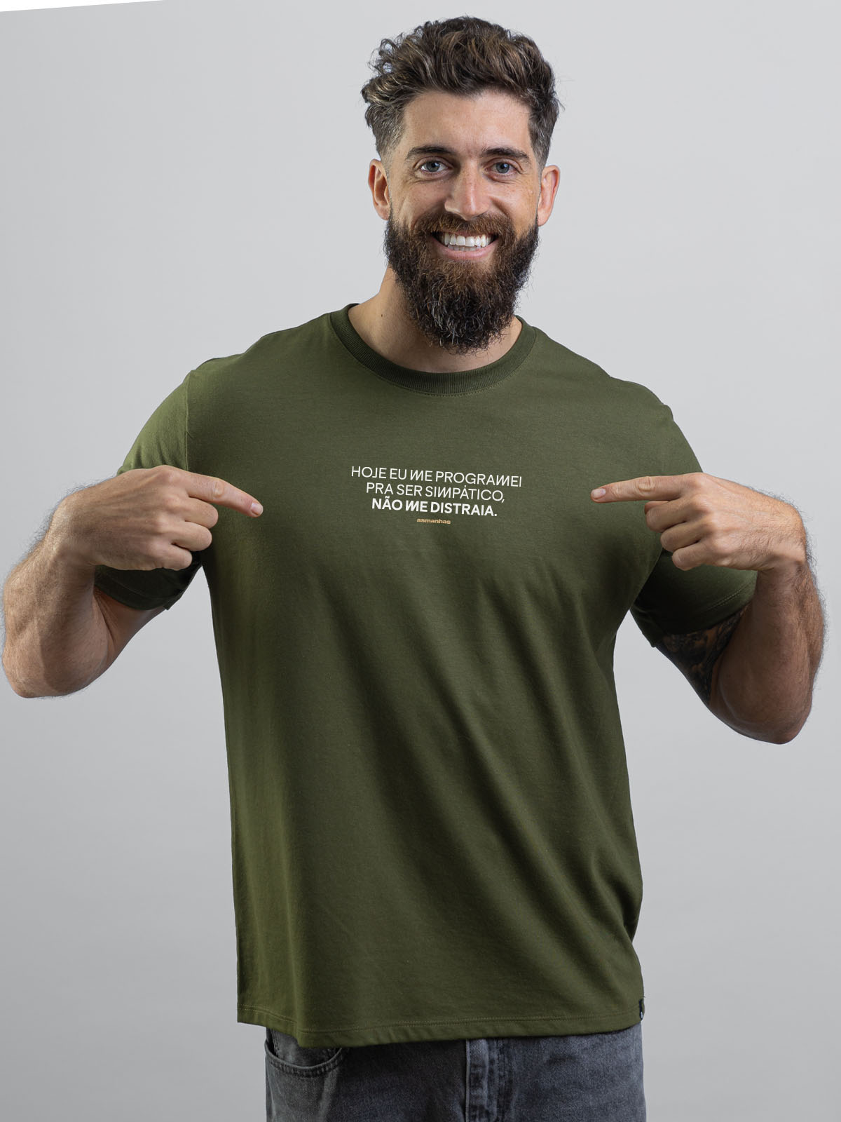 Camiseta Não Me Distraia Asmanhas Liquida