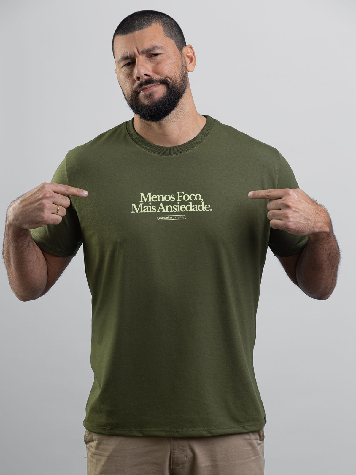 Camiseta Menos Foco Mais Ansiedade Asmanhas