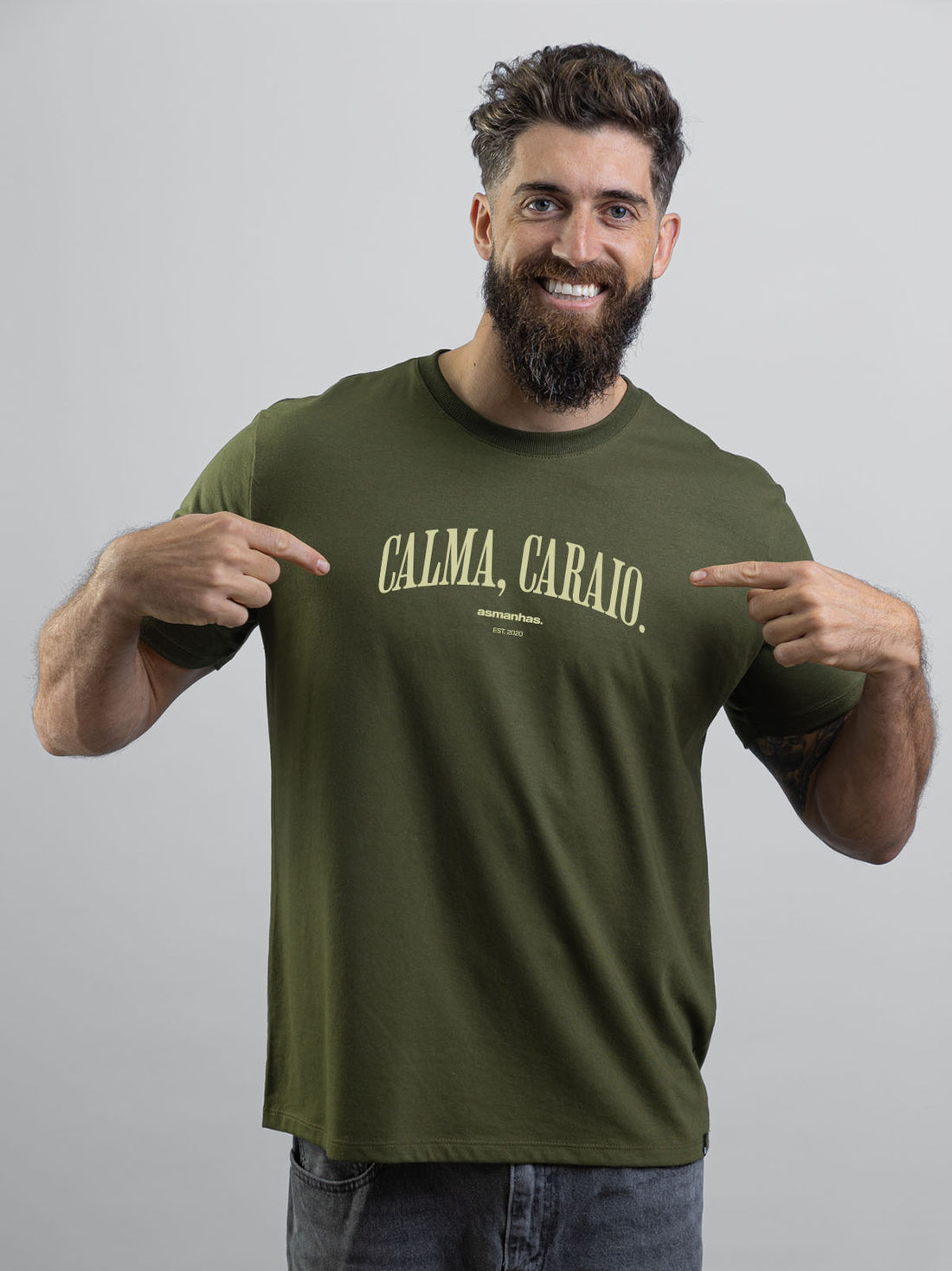 Camiseta Calma Caraio Nova Asmanhas