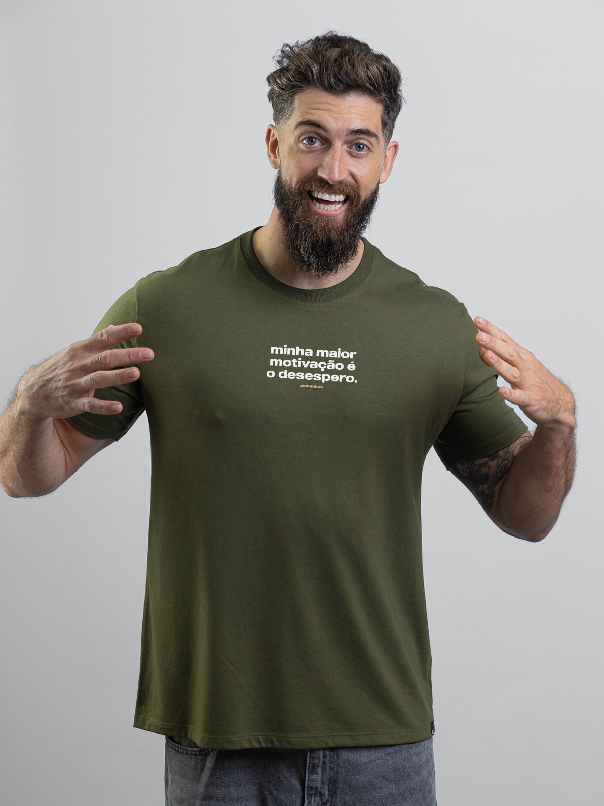 Camiseta Minha Motivação é o Desespero Asmanhas