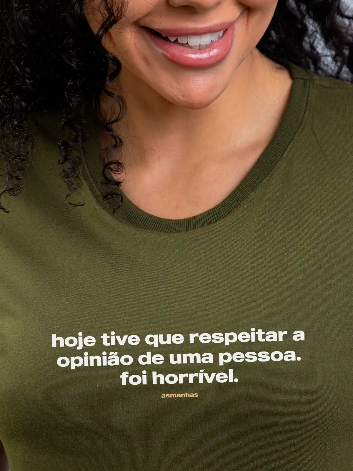 Camiseta Feminina Foi Horrível Asmanhas
