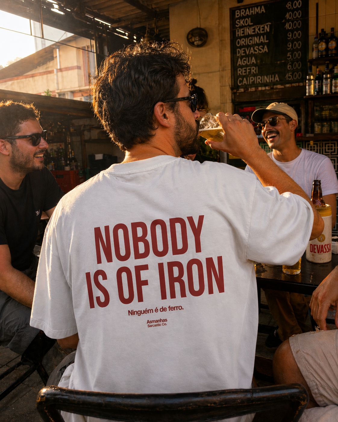 Camiseta Oversized Nobody Is Of Iron Asmanhas