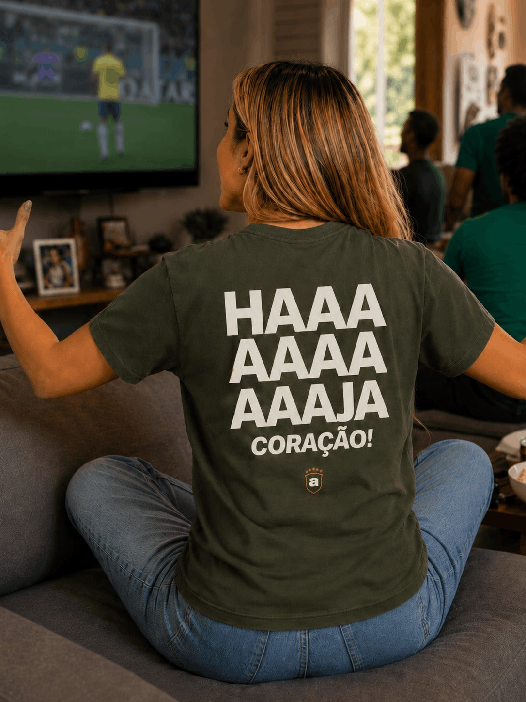 Camiseta Copa Feminina Haja Coração Asmanhas