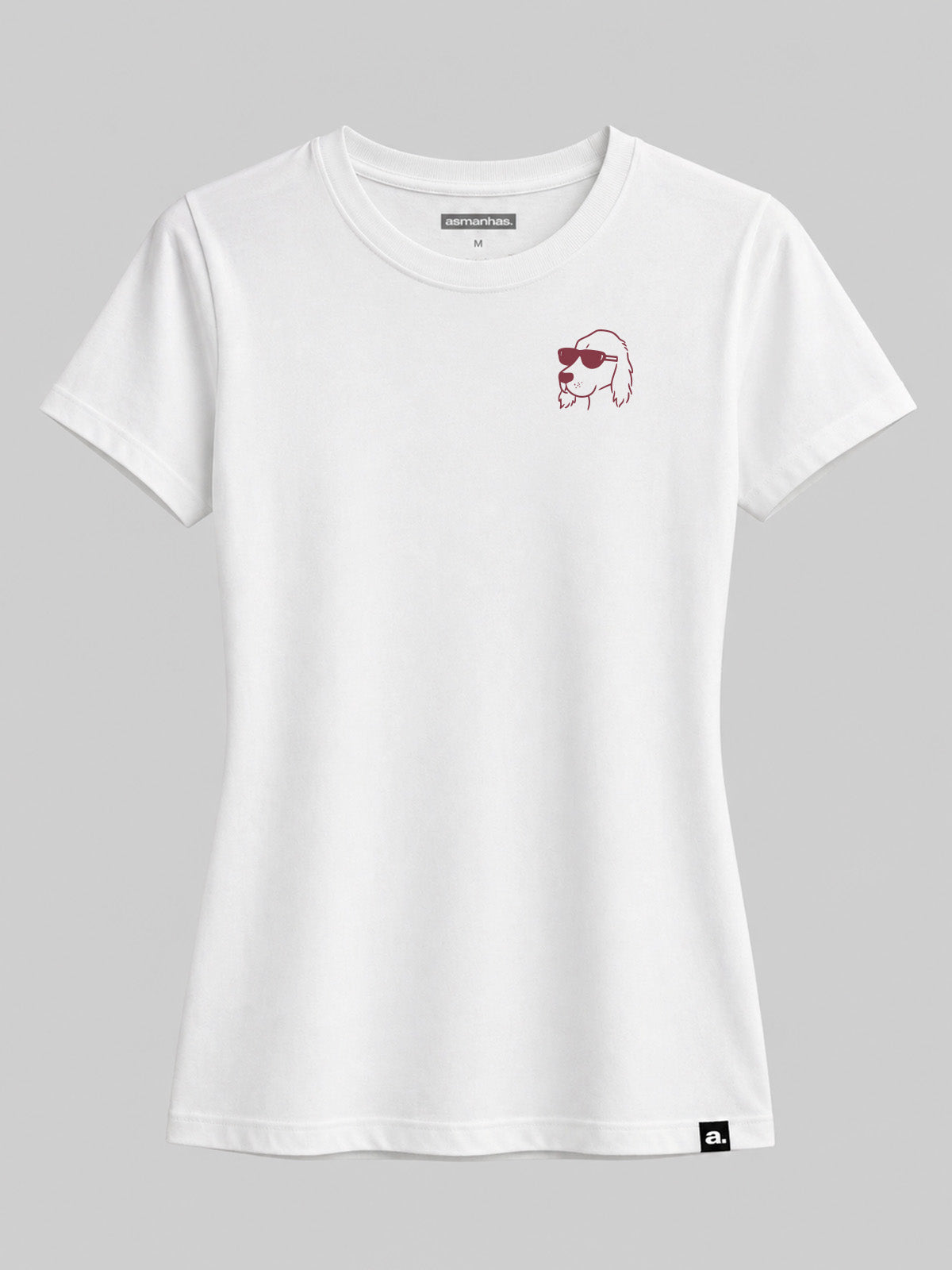 Camiseta Feminina Dono de Cachorro Antissocial Asmanhas
