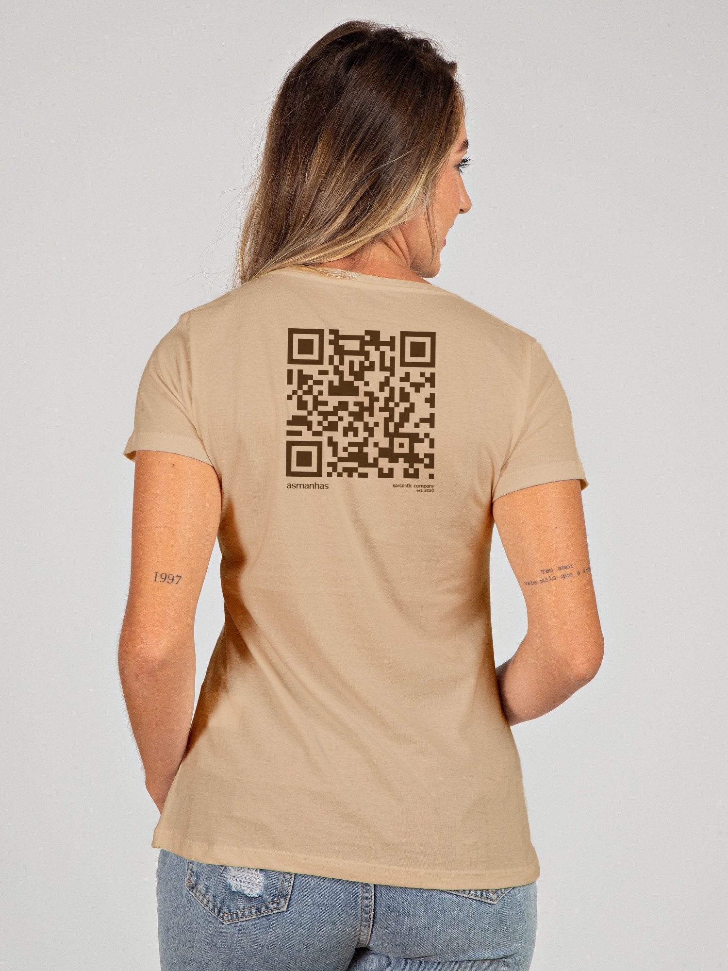 Camiseta Feminina QR Code Asmanhas