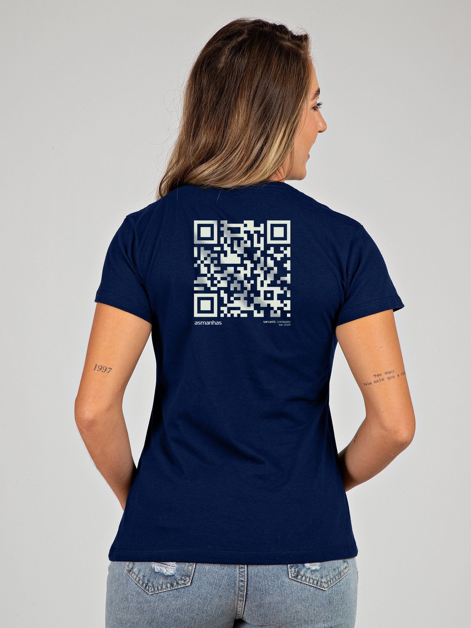 Camiseta Feminina QR Code Asmanhas